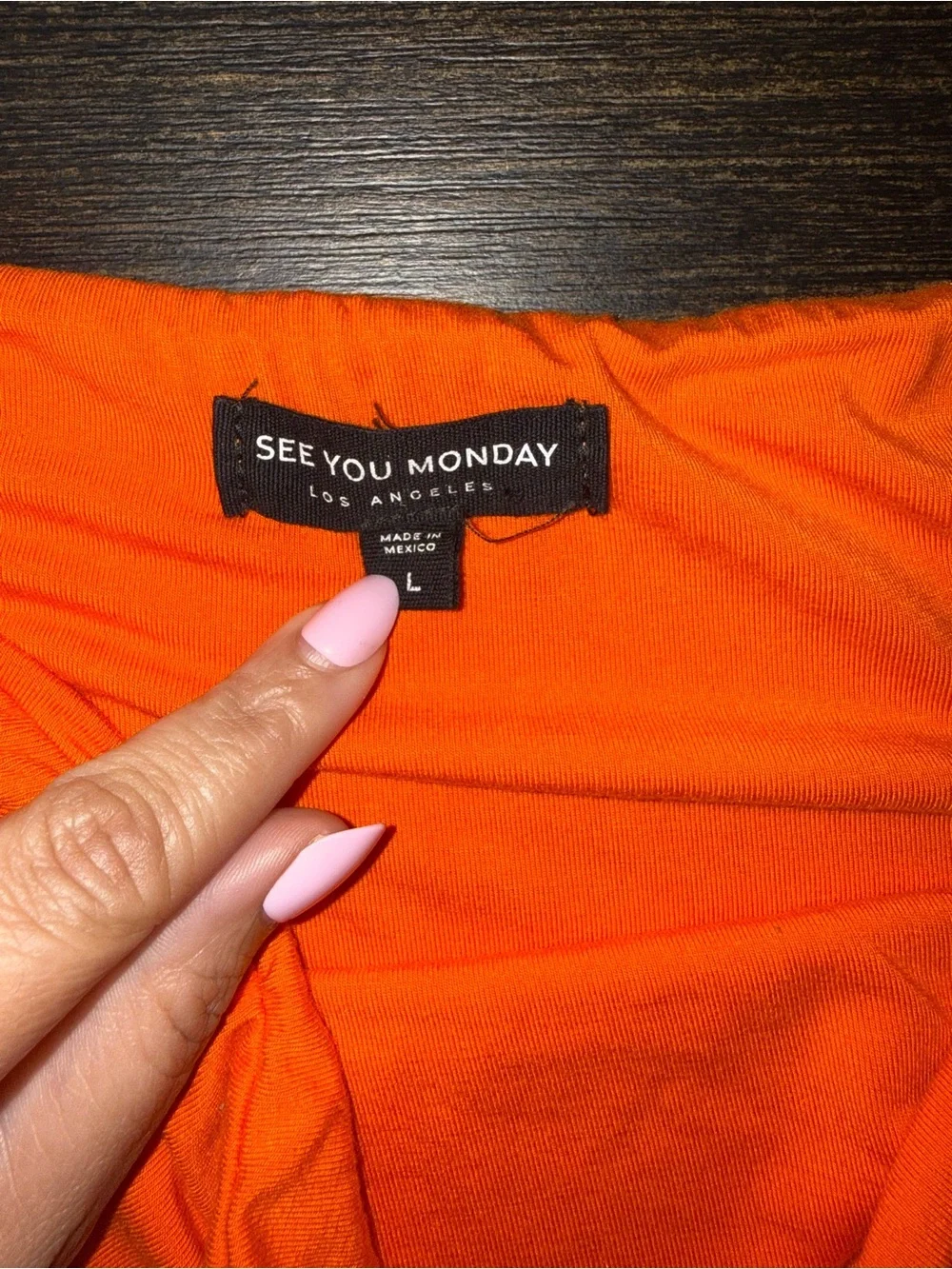 See You Monday Bright Orange Maxi Skirt Strapless Convertible Bodycon Dress